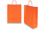 Paper carrier bags with twisted handles - orange, 320 x 120 x 410 mm, 100 gsm | Bestbuyenvelopes.ie