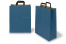 Paper carrier bags with folded handles - blue, 320 x 140 x 420 mm | Bestbuyenvelopes.ie