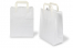 Paper carrier bags with folded handles - white, 220 x 105 x 280 mm | Bestbuyenvelopes.ie