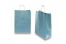 Paper carrier bags with twisted handles - blue metallic, 260 x 120 x 350 mm, 90 gsm | Bestbuyenvelopes.ie