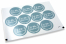 Baptism envelope seals - il mio battesimo blue with white wreath | Bestbuyenvelopes.ie