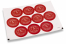 Christmas envelope seals - Snowman red | Bestbuyenvelopes.ie