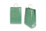 Paper carrier bags with twisted handles - green metallic, 260 x 120 x 350 mm, 90 gsm | Bestbuyenvelopes.ie