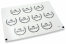 Baptism envelope seals - mi bautizo white with black wreath | Bestbuyenvelopes.ie