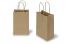 Paper carrier bags with twisted handles - brown striped, 140 x 80 x 210 mm, 90 gsm | Bestbuyenvelopes.ie