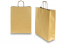 Paper carrier bags with twisted handles - gold, 320 x 120 x 410 mm, 100 gsm | Bestbuyenvelopes.ie