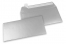 Silver metallic coloured paper envelopes - 110 x 220 mm | Bestbuyenvelopes.ie