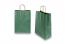 Paper carrier bags with twisted handles - dark green metallic, 260 x 120 x 350 mm, 90 gsm | Bestbuyenvelopes.ie