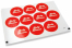 Birth envelope seals - babyshower red | Bestbuyenvelopes.ie