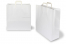 Paper carrier bags with folded handles - white, 450 x 170 x 420 mm | Bestbuyenvelopes.ie