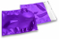 Coloured metallic foil envelopes purple - 165 x 165 mm | Bestbuyenvelopes.ie