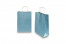 Paper carrier bags with twisted handles - blue metallic, 220 x 100 x 310 mm, 90 gsm | Bestbuyenvelopes.ie