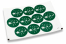 Christmas envelope seals - Sleigh green | Bestbuyenvelopes.ie