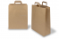 Paper carrier bags with folded handles - brown, 320 x 140 x 420 mm | Bestbuyenvelopes.ie