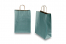 Paper carrier bags with twisted handles - petrol metallic, 260 x 120 x 350 mm, 90 gsm | Bestbuyenvelopes.ie