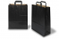 Paper carrier bags with folded handles - black, 320 x 140 x 420 mm | Bestbuyenvelopes.ie