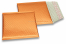 ECO metallic bubble envelopes - orange 165 x 165 mm | Bestbuyenvelopes.ie