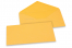 Coloured greeting card envelopes - yellow-gold, 110 x 220 mm | Bestbuyenvelopes.ie