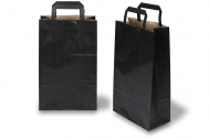 Paper carrier bags with folded handles