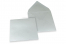 Coloured greeting card envelopes - silver metallic, 155 x 155 mm | Bestbuyenvelopes.ie