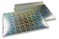 ECO metallic bubble envelopes - silver holographic 320 x 425 mm | Bestbuyenvelopes.ie