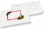 White Christmas bubble envelopes - christmas decoration