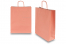 Paper carrier bags with twisted handles - salmon pink, 320 x 120 x 410 mm, 100 gsm | Bestbuyenvelopes.ie