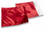 Coloured metallic foil envelopes red - 165 x 165 mm | Bestbuyenvelopes.ie