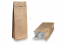 Flat bottom pouches - brown, 2000 ml / 1000 grams ground coffee | Bestbuyenvelopes.ie