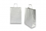 Paper carrier bags with twisted handles - silver, 260 x 120 x 350 mm, 90 gsm | Bestbuyenvelopes.ie