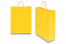 Paper carrier bags with twisted handles - yellow, 320 x 120 x 410 mm, 100 gsm | Bestbuyenvelopes.ie