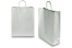 Paper carrier bags with twisted handles - silver, 320 x 120 x 410 mm, 100 gsm | Bestbuyenvelopes.ie