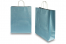 Paper carrier bags with twisted handles - blue metallic, 320 x 120 x 410 mm, 100 gsm | Bestbuyenvelopes.ie