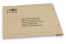 Brown grass-paper bubble envelopes - example with print on the frontside | Bestbuyenvelopes.ie