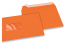 Orange, coloured window envelopes, 162 x 229 mm (A5), window on the left, windowsize 45 x 90 mm, windowposition 20 mm from the left / 60 mm from the bottom, peal and seal closure, 120 gram coloured paper | Bestbuyenvelopes.ie