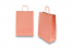 Paper carrier bags with twisted handles - salmon pink, 260 x 120 x 350 mm, 90 gsm | Bestbuyenvelopes.ie