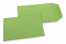 Coloured pocket envelopes - Apple green, 85 x 125 mm | Bestbuyenvelopes.ie