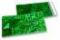 Coloured metallic foil envelopes green holographic - 114 x 229 mm | Bestbuyenvelopes.ie