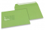 Apple green, coloured window envelopes, 110 x 220 mm (DL), window on the left, windowsize 45 x 90 mm, windowposition 20 mm from the left / 15 mm from the bottom, peal and seal closure, 120 gram coloured paper | Bestbuyenvelopes.ie