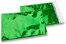 Coloured metallic foil envelopes green holographic -162 x 229 mm | Bestbuyenvelopes.ie