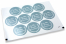 Communion envelope seals - la mia prima comunione blue with white wreath | Bestbuyenvelopes.ie