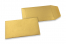 Coloured pocket envelopes - Gold, 65 x 105 mm | Bestbuyenvelopes.ie