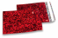 Coloured metallic foil envelopes red holographic - 114 x 162 mm | Bestbuyenvelopes.ie